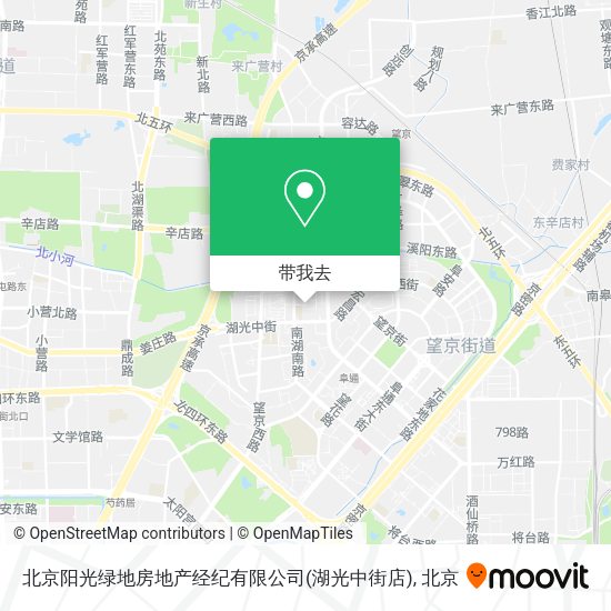 北京阳光绿地房地产经纪有限公司(湖光中街店)地图