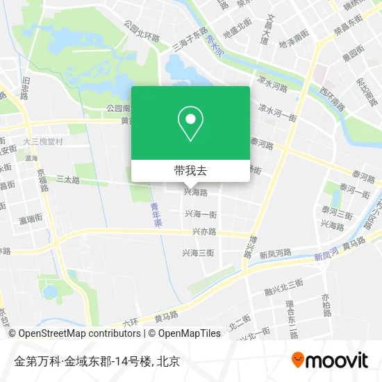 金第万科·金域东郡-14号楼地图
