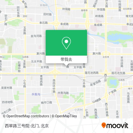 西翠路三号院-北门地图