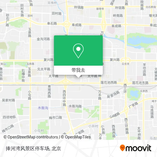 捧河湾风景区停车场地图