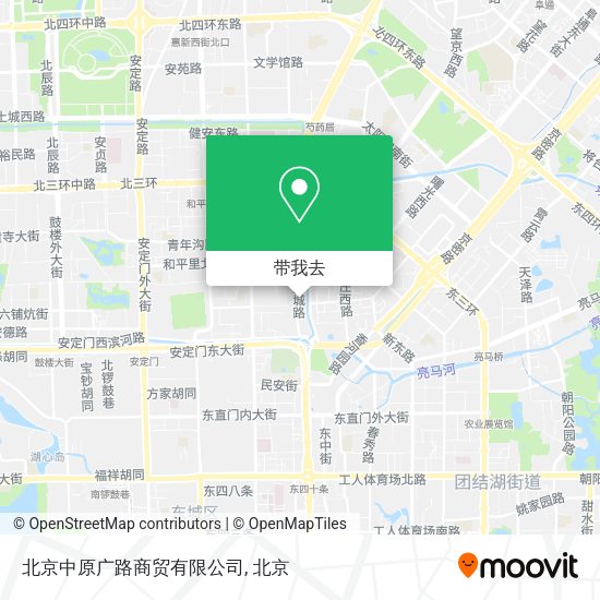 北京中原广路商贸有限公司地图
