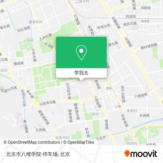 北京市八维学院-停车场地图