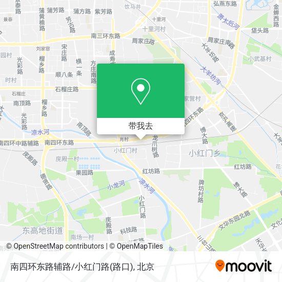南四环东路辅路/小红门路(路口)地图
