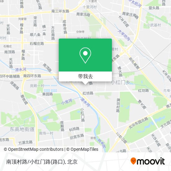 南顶村路/小红门路(路口)地图