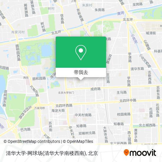 清华大学-网球场(清华大学南楼西南)地图