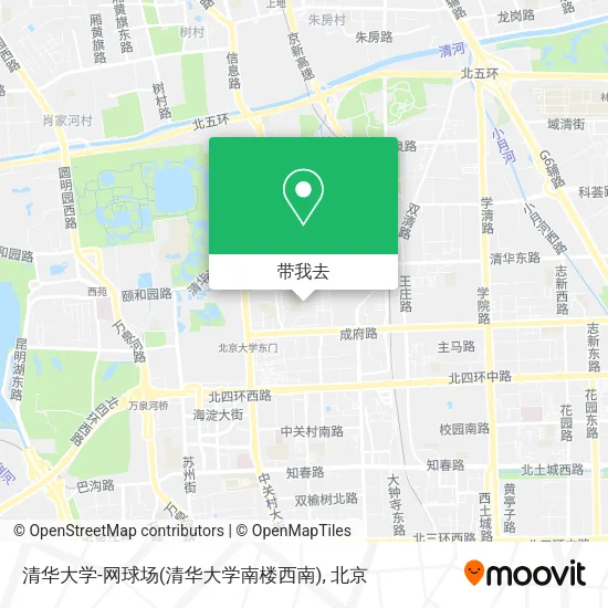 清华大学-网球场(清华大学南楼西南)地图