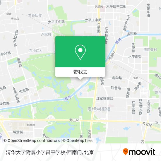 清华大学附属小学昌平学校-西南门地图