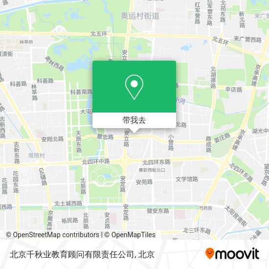 北京千秋业教育顾问有限责任公司地图