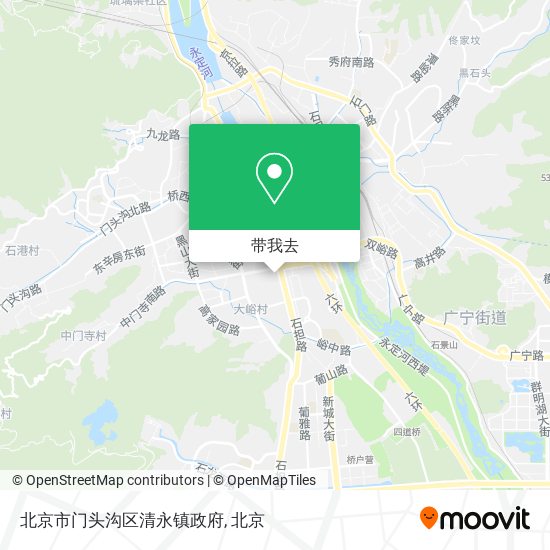 北京市门头沟区清永镇政府地图