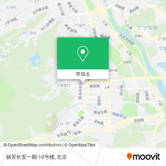 丽景长安一期-10号楼地图