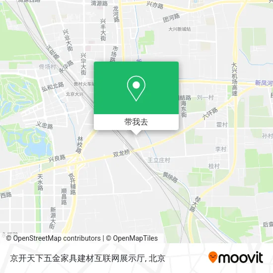 京开天下五金家具建材互联网展示厅地图