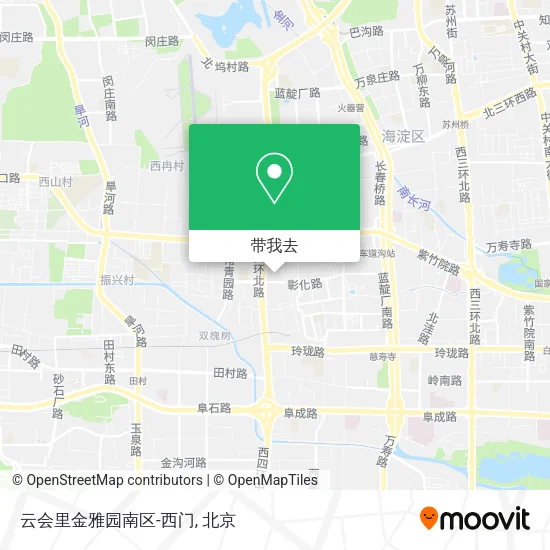 云会里金雅园南区-西门地图