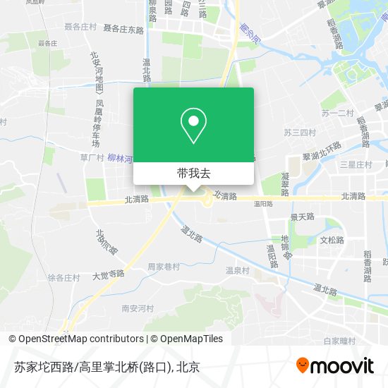 苏家坨西路/高里掌北桥(路口)地图