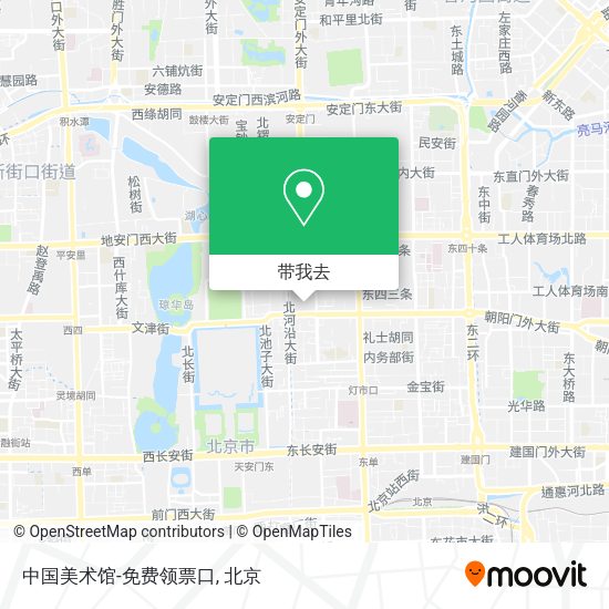 中国美术馆-免费领票口地图
