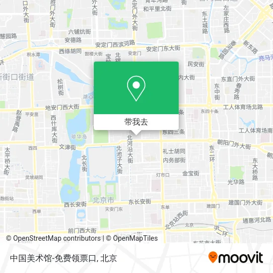 中国美术馆-免费领票口地图