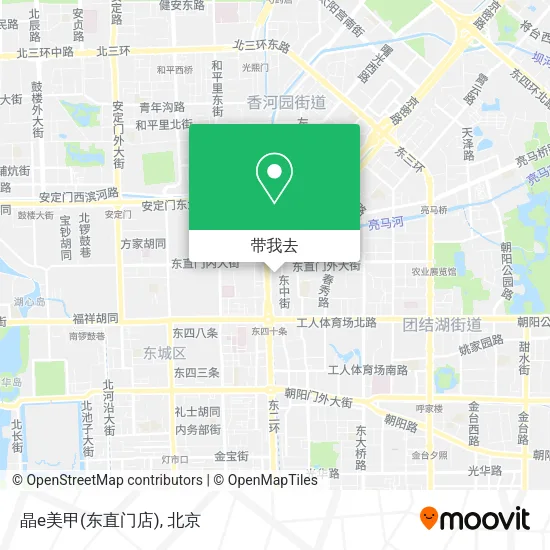 晶e美甲(东直门店)地图