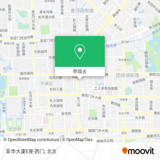 富华大厦E座-西门地图