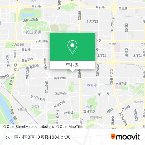兆丰园小区3区10号楼1004地图