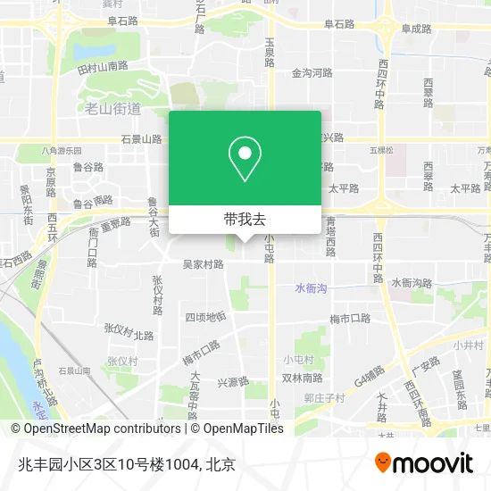 兆丰园小区3区10号楼1004地图