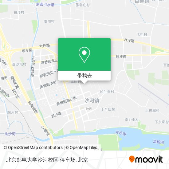 北京邮电大学沙河校区-停车场地图