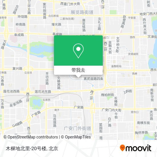 木樨地北里-20号楼地图