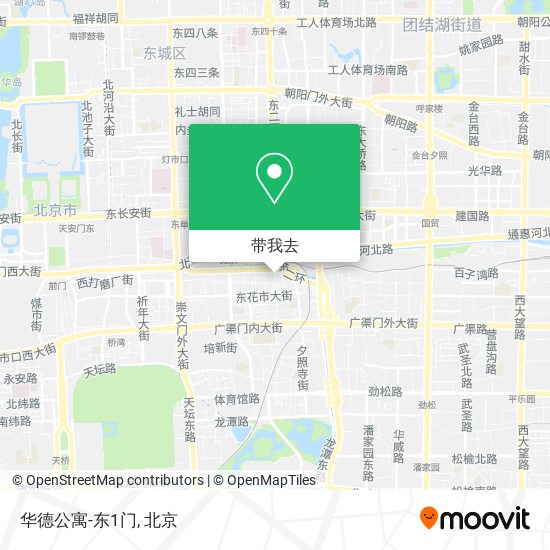 华德公寓-东1门地图