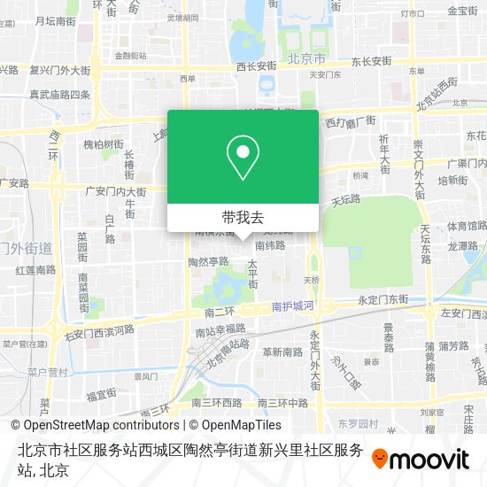 北京市社区服务站西城区陶然亭街道新兴里社区服务站地图