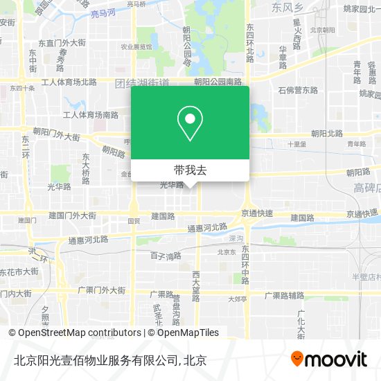 北京阳光壹佰物业服务有限公司地图