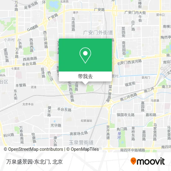 万泉盛景园-东北门地图