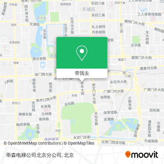 蒂森电梯公司北京分公司地图
