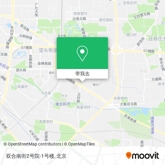 双合南街2号院-1号楼地图