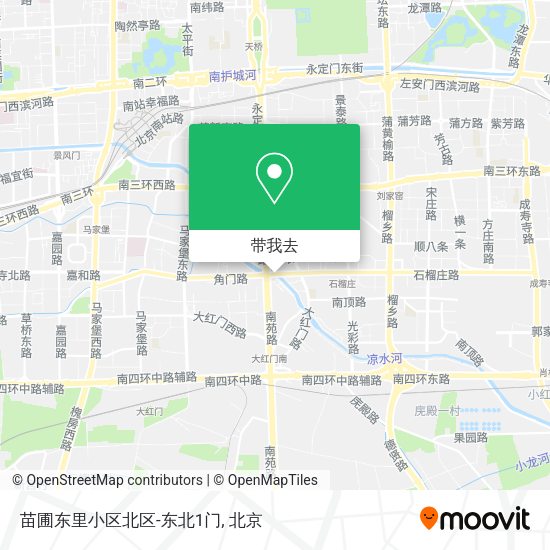 苗圃东里小区北区-东北1门地图