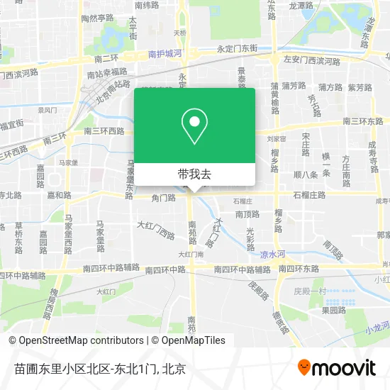 苗圃东里小区北区-东北1门地图