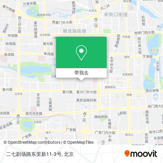 二七剧场路东里新11-3号地图