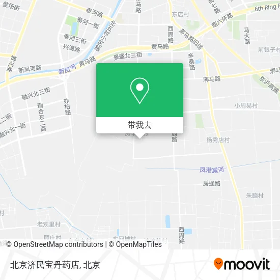 北京济民宝丹药店地图