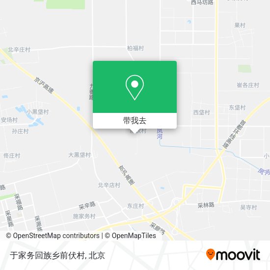 于家务回族乡前伏村地图