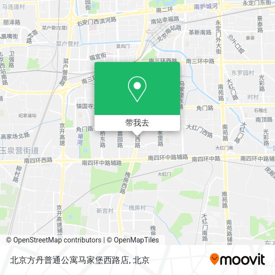 北京方丹普通公寓马家堡西路店地图