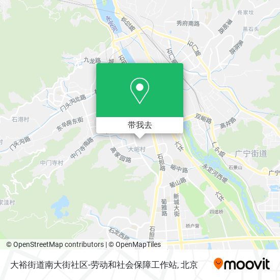 大裕街道南大街社区-劳动和社会保障工作站地图