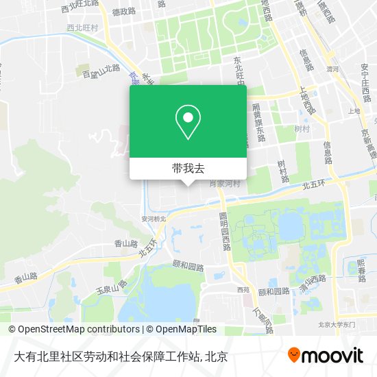 大有北里社区劳动和社会保障工作站地图