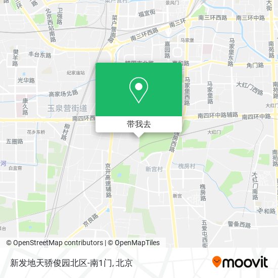 新发地天骄俊园北区-南1门地图