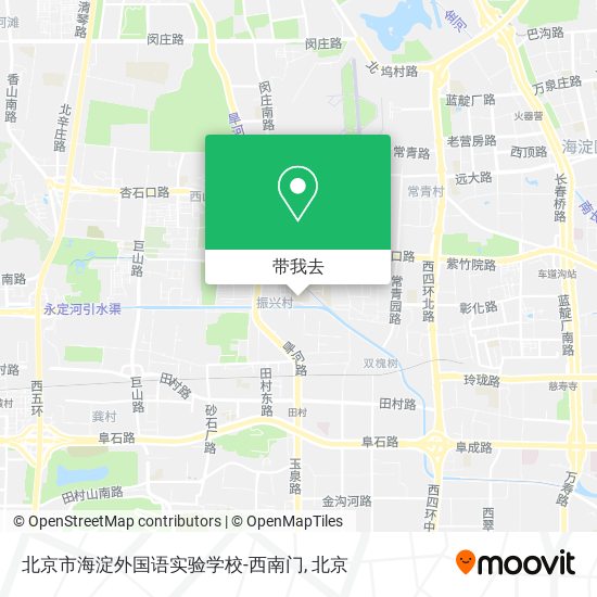 北京市海淀外国语实验学校-西南门地图