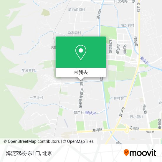海淀驾校-东1门地图