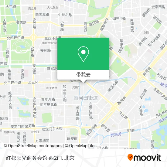 红都阳光商务会馆-西2门地图