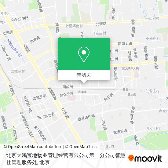 北京天鸿宝地物业管理经营有限公司第一分公司智慧社管理服务处地图