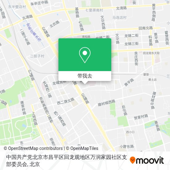 中国共产党北京市昌平区回龙观地区万润家园社区支部委员会地图