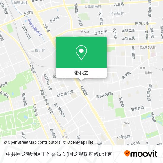 中共回龙观地区工作委员会(回龙观政府路)地图
