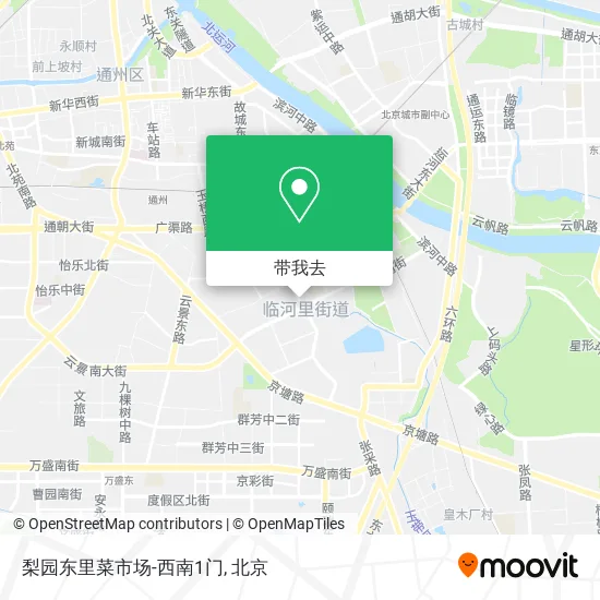 梨园东里菜市场-西南1门地图