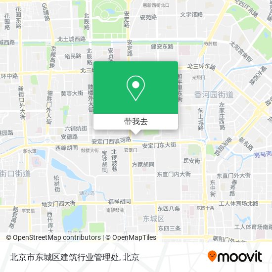 北京市东城区建筑行业管理处地图