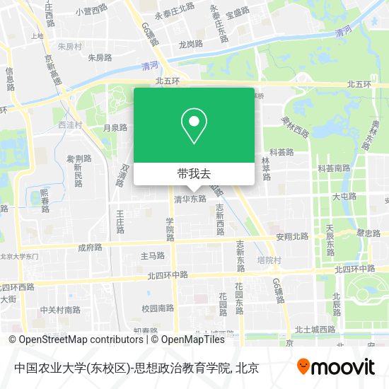 中国农业大学(东校区)-思想政治教育学院地图