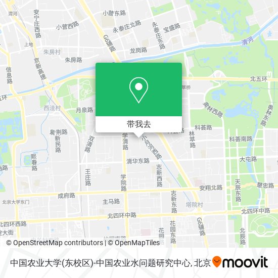 中国农业大学(东校区)-中国农业水问题研究中心地图